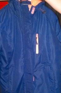 athletic works blue jacket size large womans